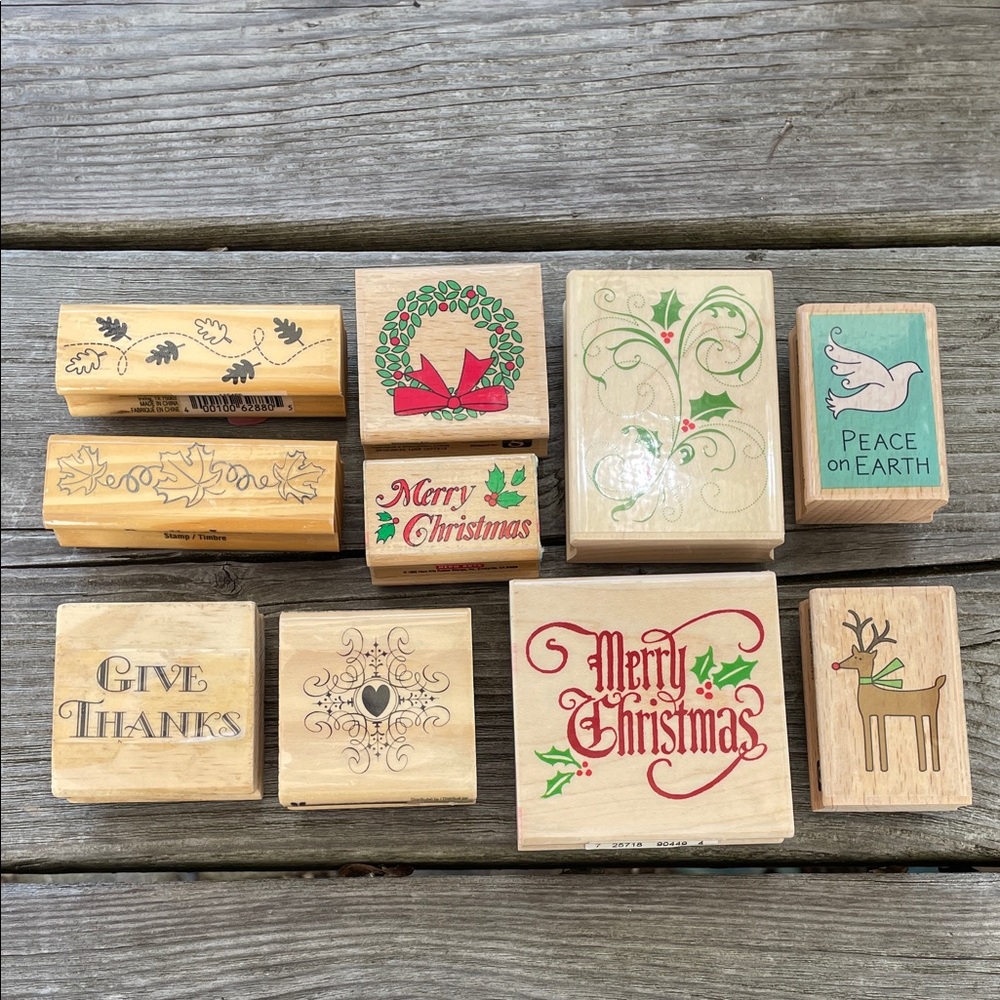 Holiday Rubber Stamp Set
